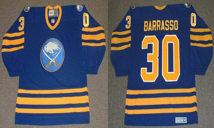 2019 Men Buffalo Sabres #30 Barrasso blue CCM NHL jerseys